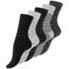 zenske pamucne carape dots n stripes u nijansama sive zlatex