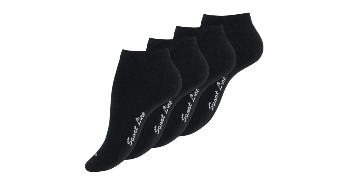 Stopalice Ženske stopalice crne Sport Line | 4 para - ZLATEX